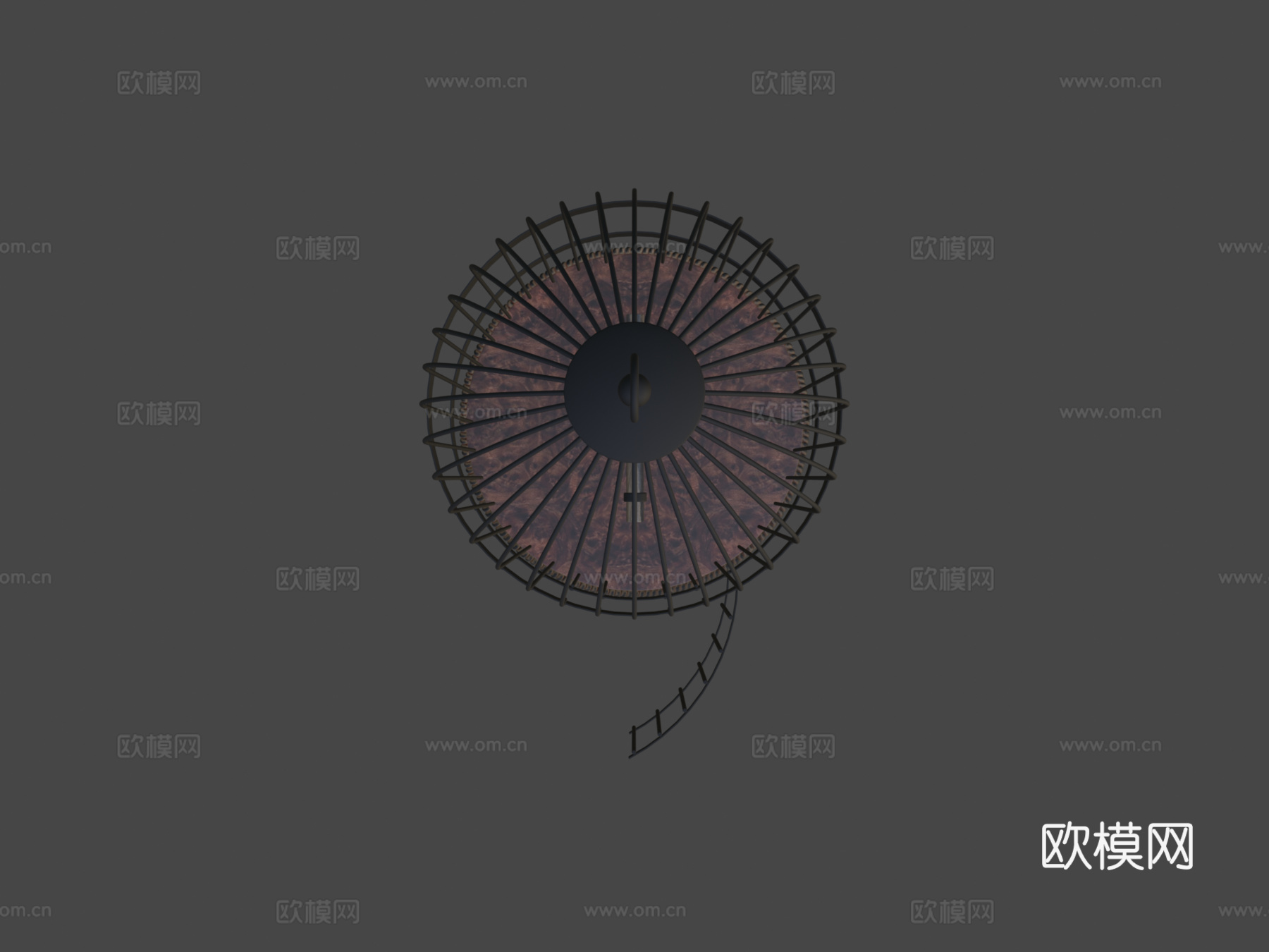 复古金属鸟笼3d模型下载（渲染图5）