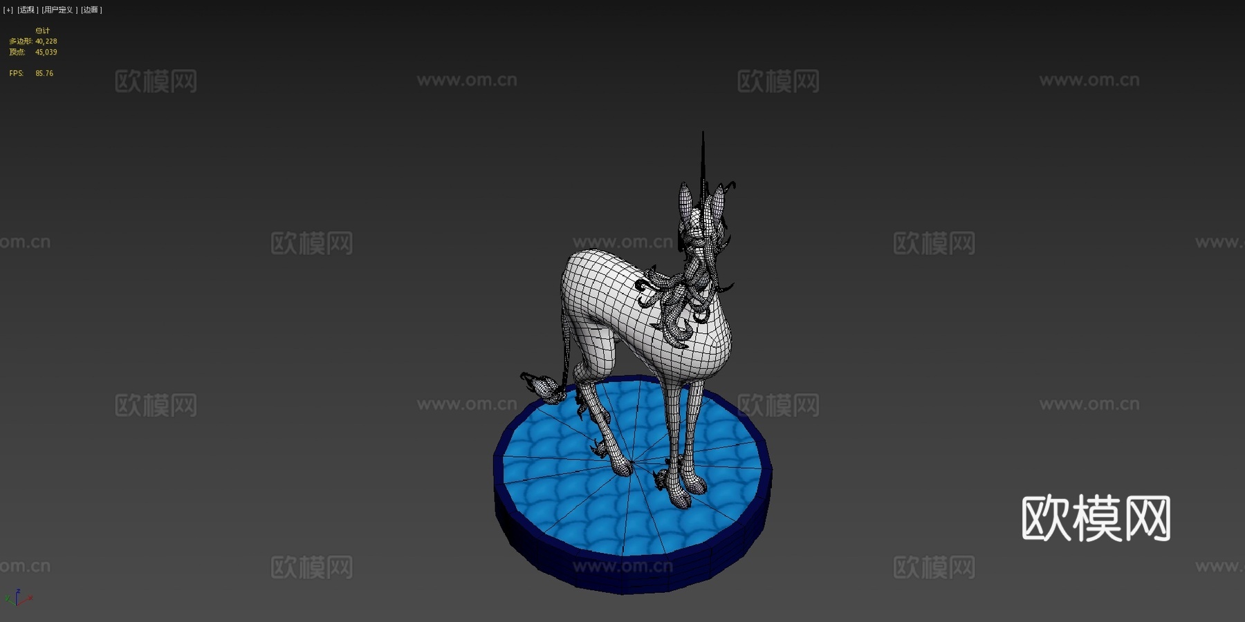 最后的独角兽3d模型下载（渲染图4）