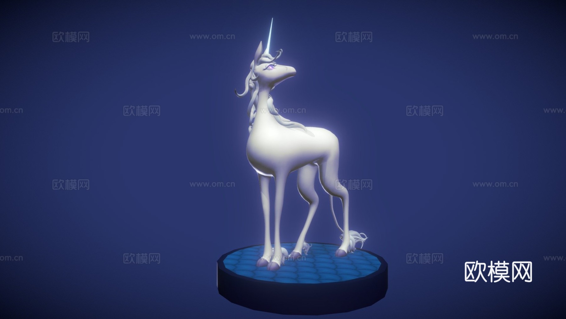 最后的独角兽3d模型下载（渲染图1）