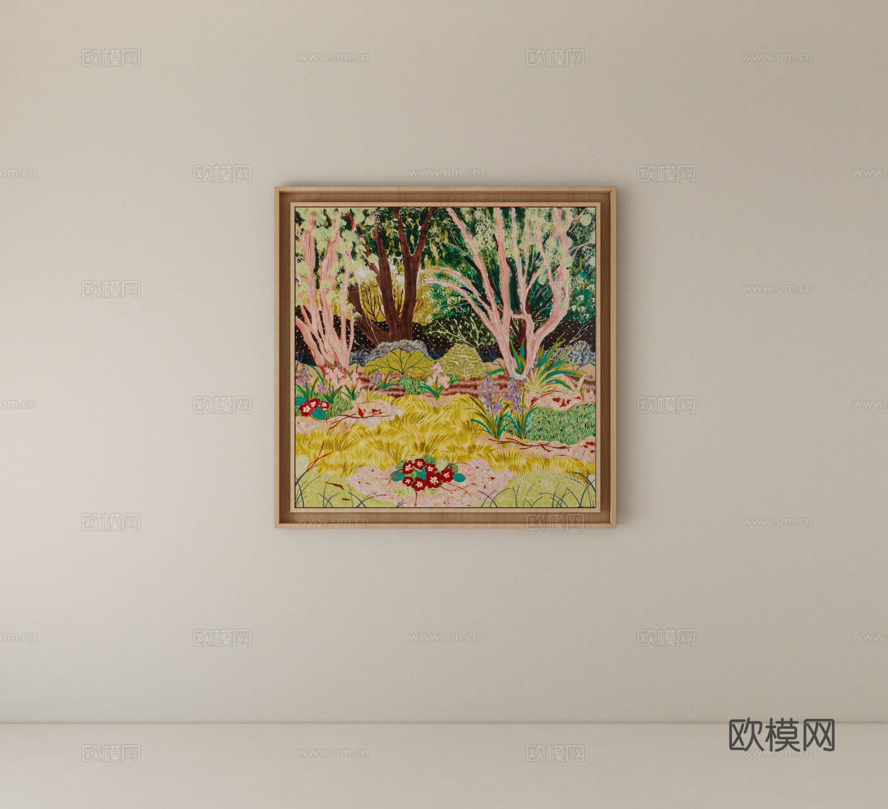 装饰画挂画su模型