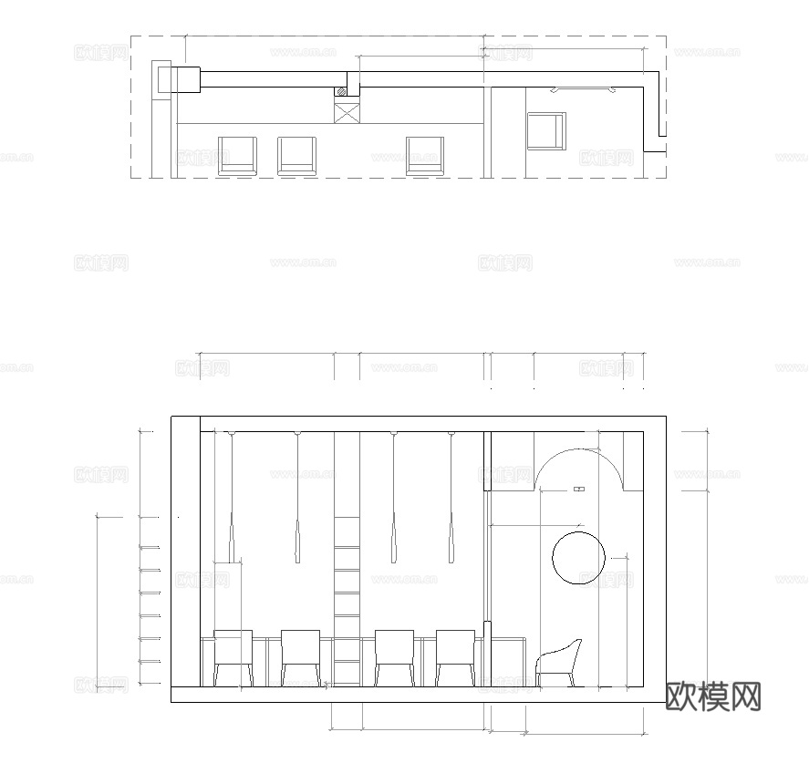 婚纱店 最新全套施工图设计cad施工图