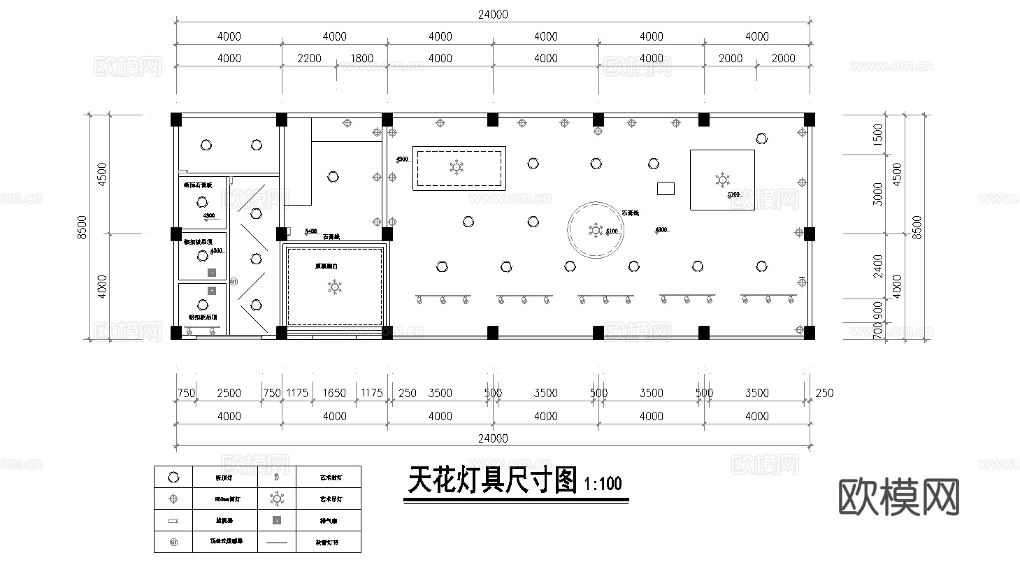 最新猫咖馆全套施工图设计cad施工图