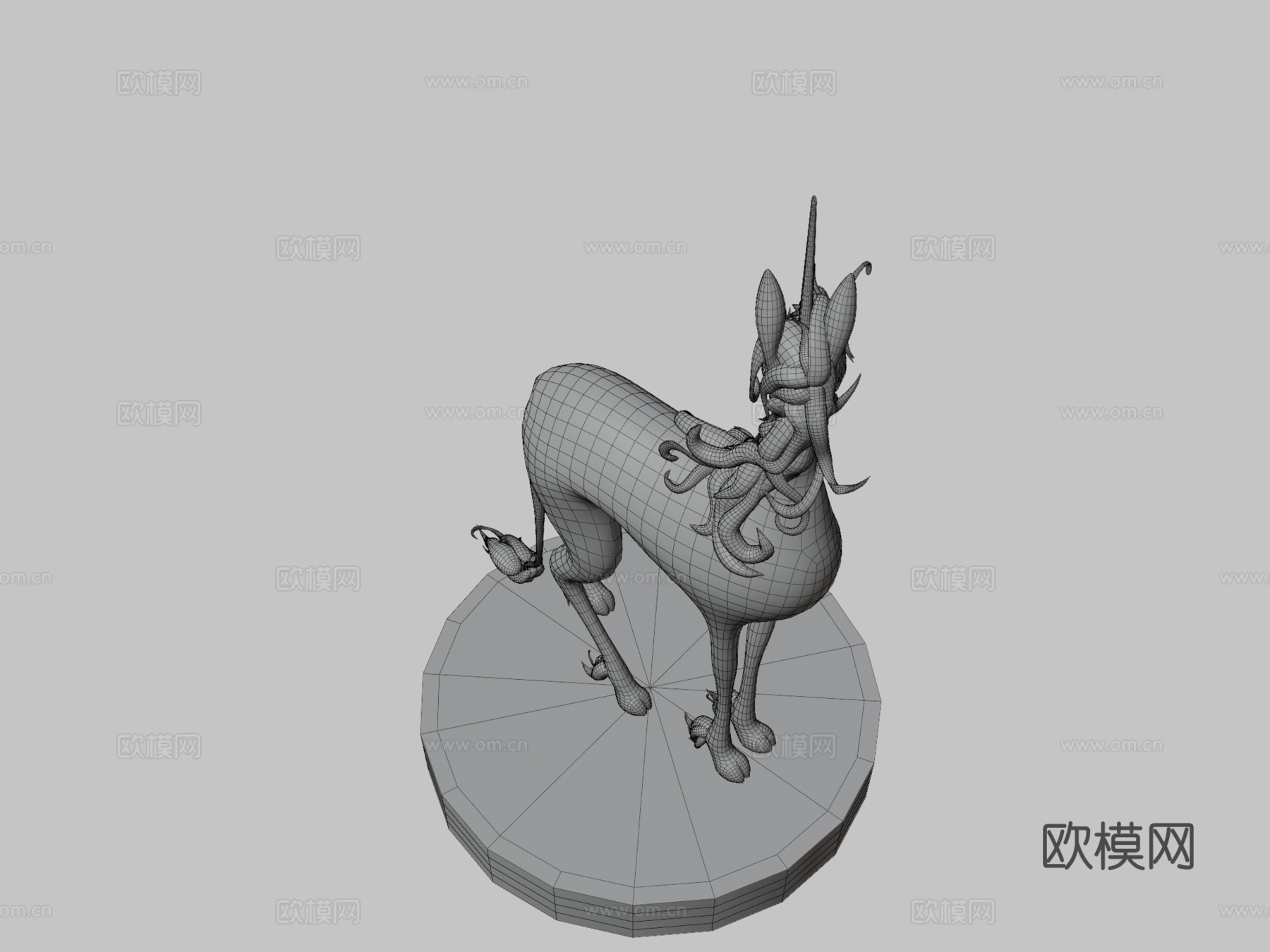 最后的独角兽3d模型下载（渲染图3）