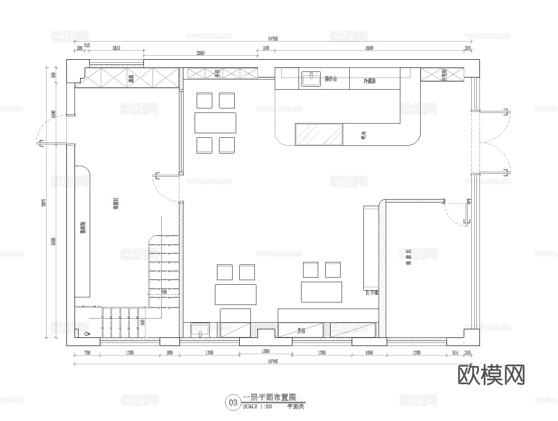 宠物店 最新全套面施工图合集cad施工图