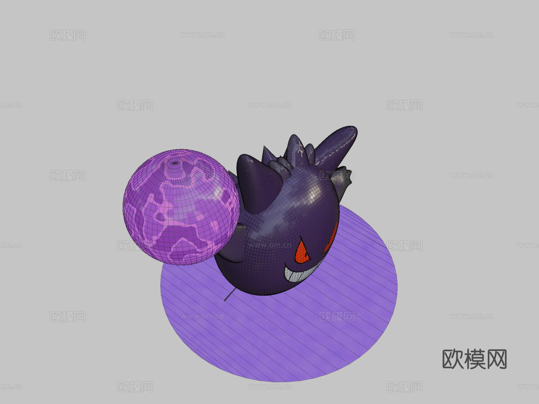 耿鬼3d模型下载（渲染图2）