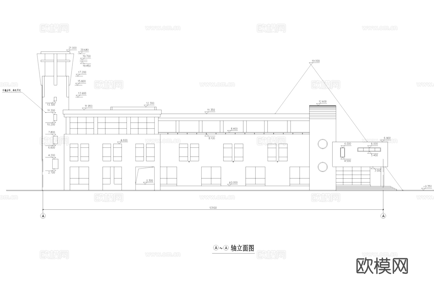 新桥山水居社区幼儿园建筑CAD施工图整套cad施工图