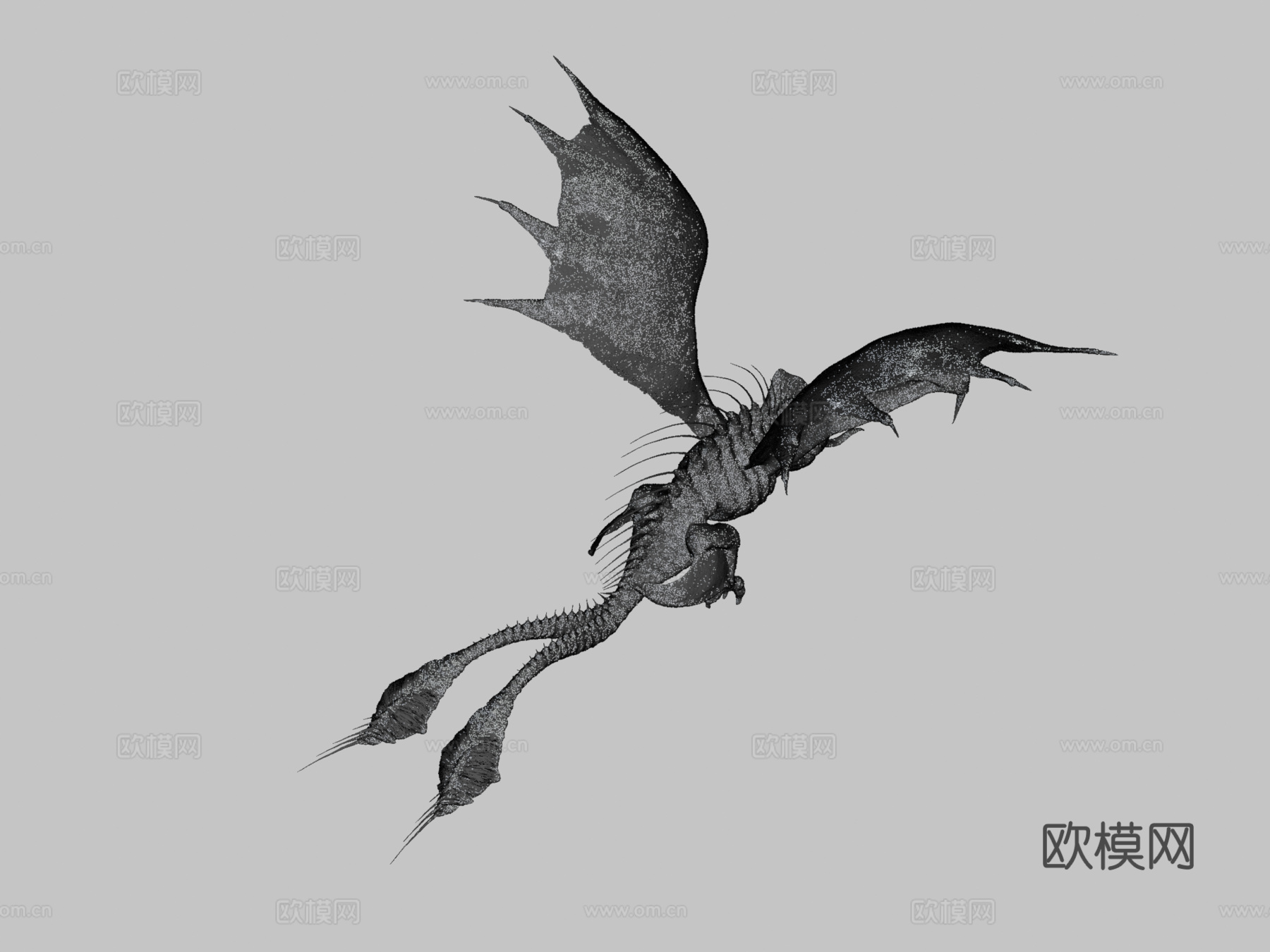 地狱蝙蝠地狱蝙蝠3d模型下载（渲染图2）