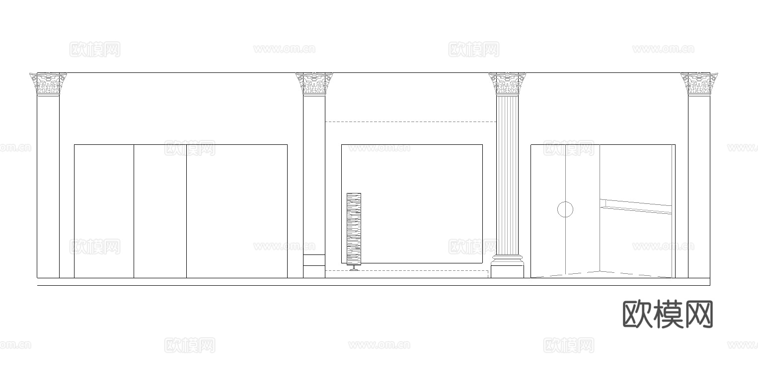 婚纱店 最新全套施工图设计cad施工图