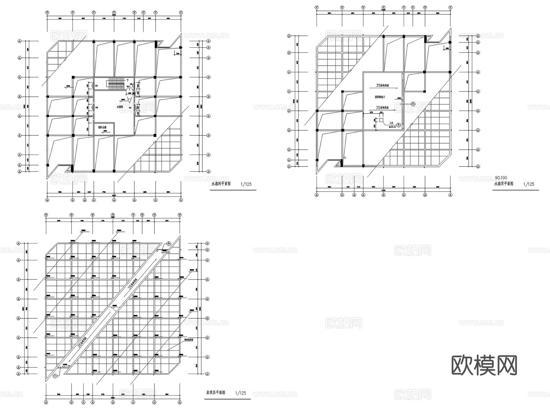 宁波华信国际大酒店建筑CAD施工图集cad施工图