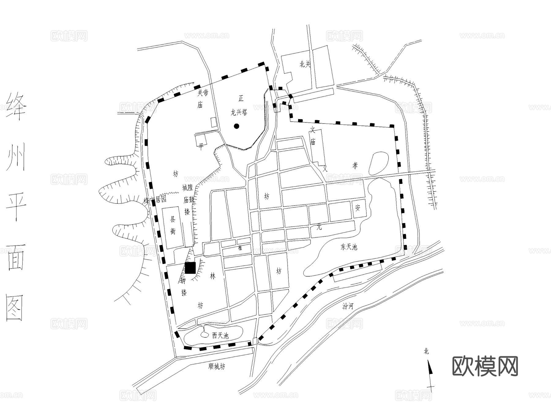 钟楼古建筑测绘CAD施工图集cad施工图