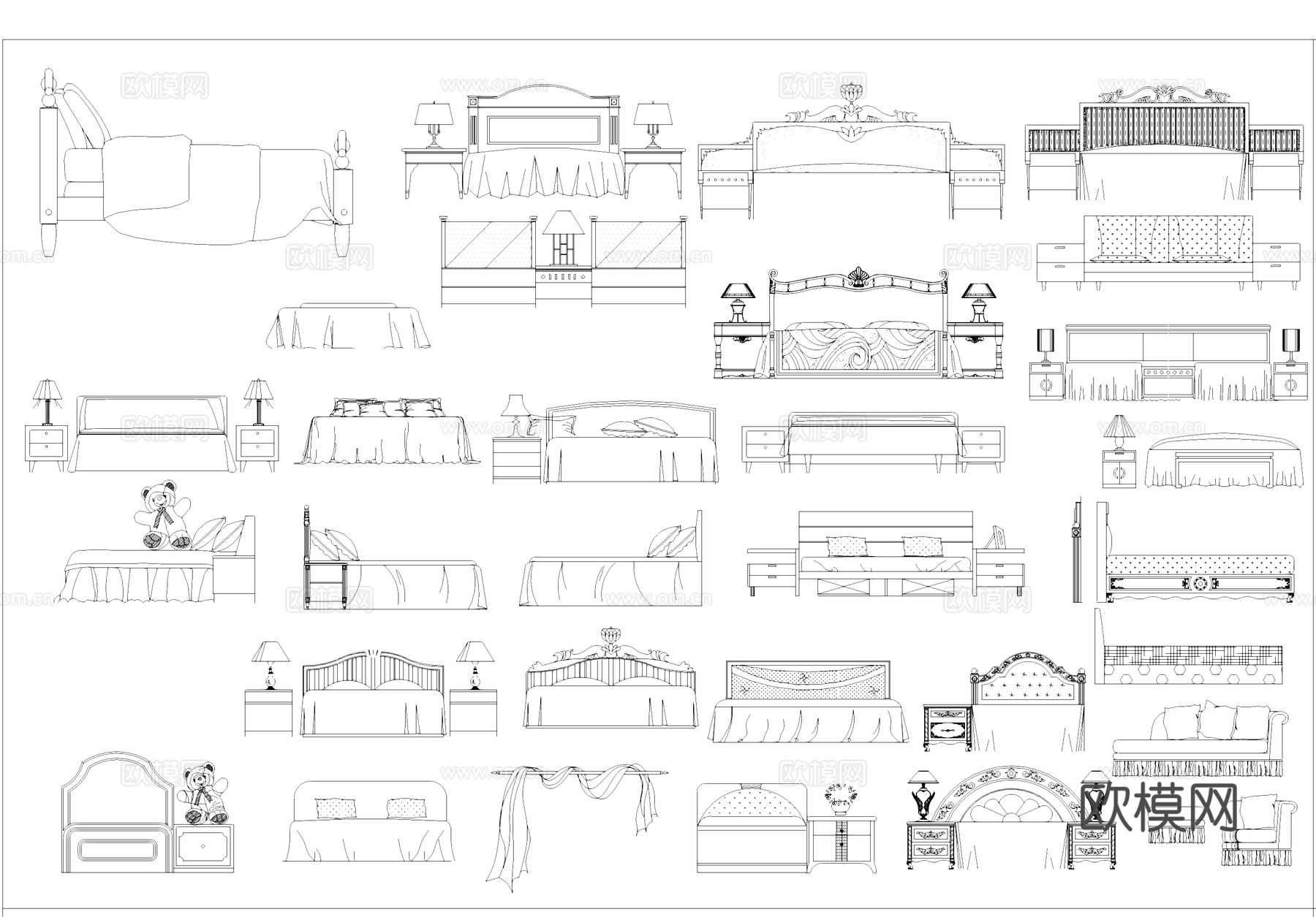 常用工装综合图库CADcad施工图