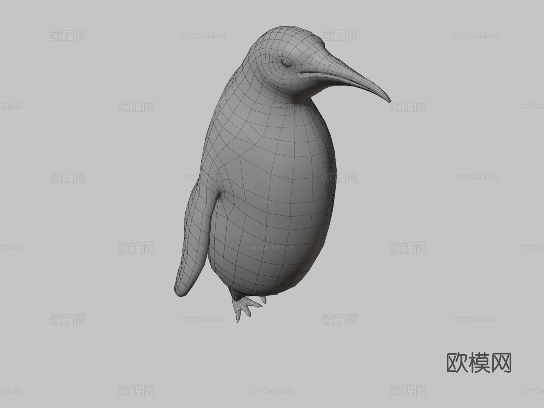 帝企鹅3d模型下载（渲染图3）