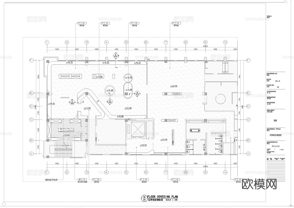 婚纱店 最新全套施工图设计cad施工图