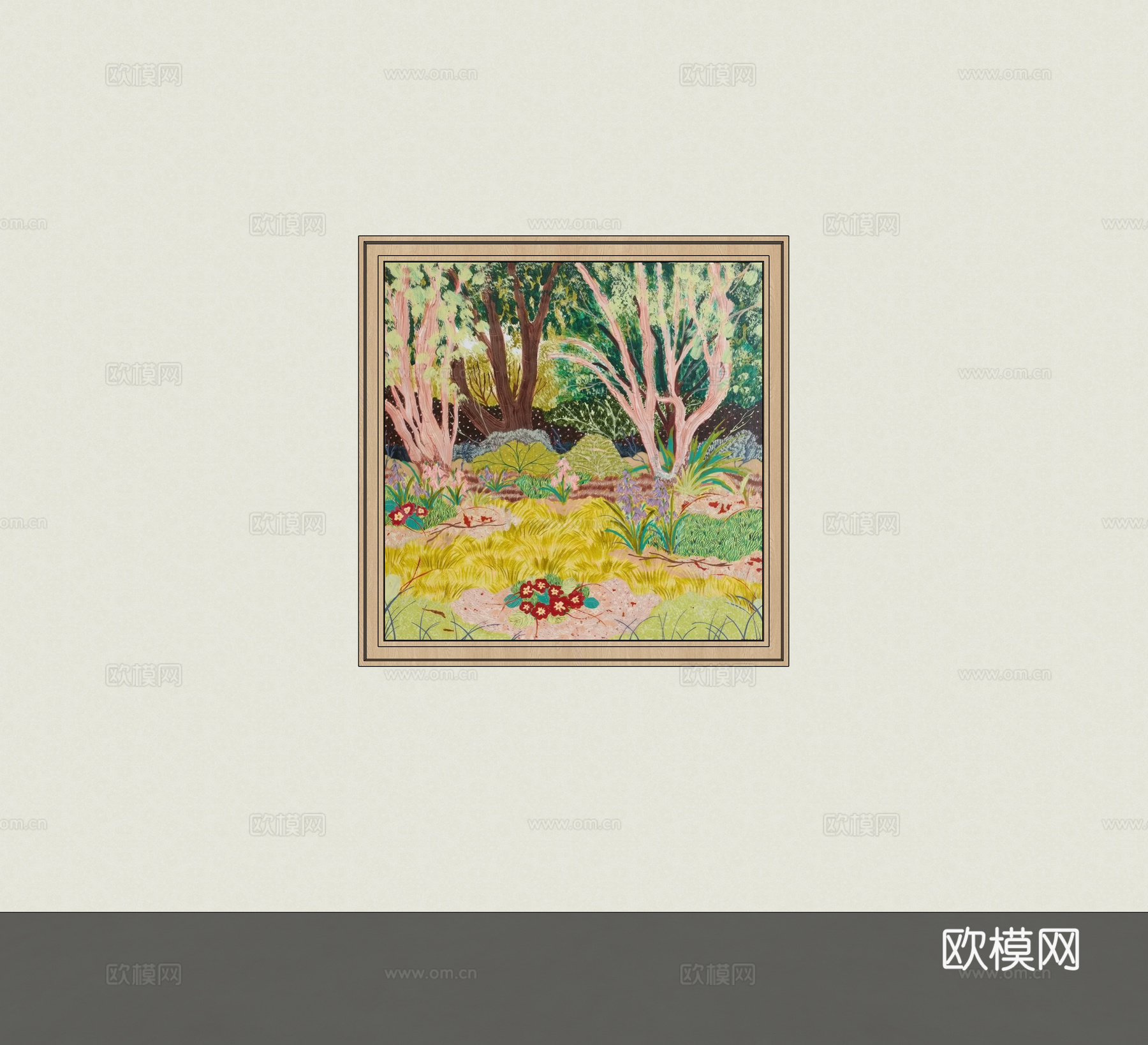 装饰画挂画su模型