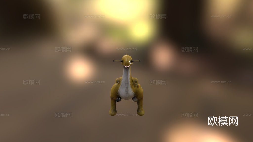 外星恐龙3d模型下载（渲染图1）