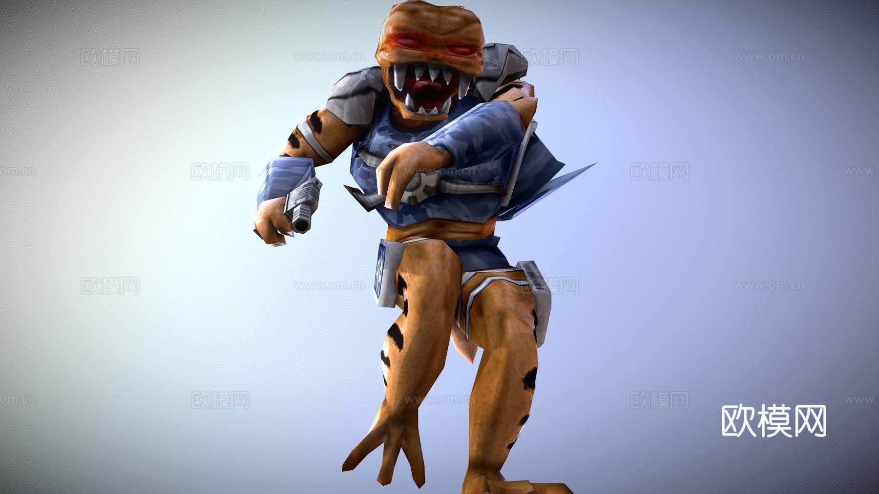 毁灭公爵三维  突击队员3d模型下载（渲染图1）