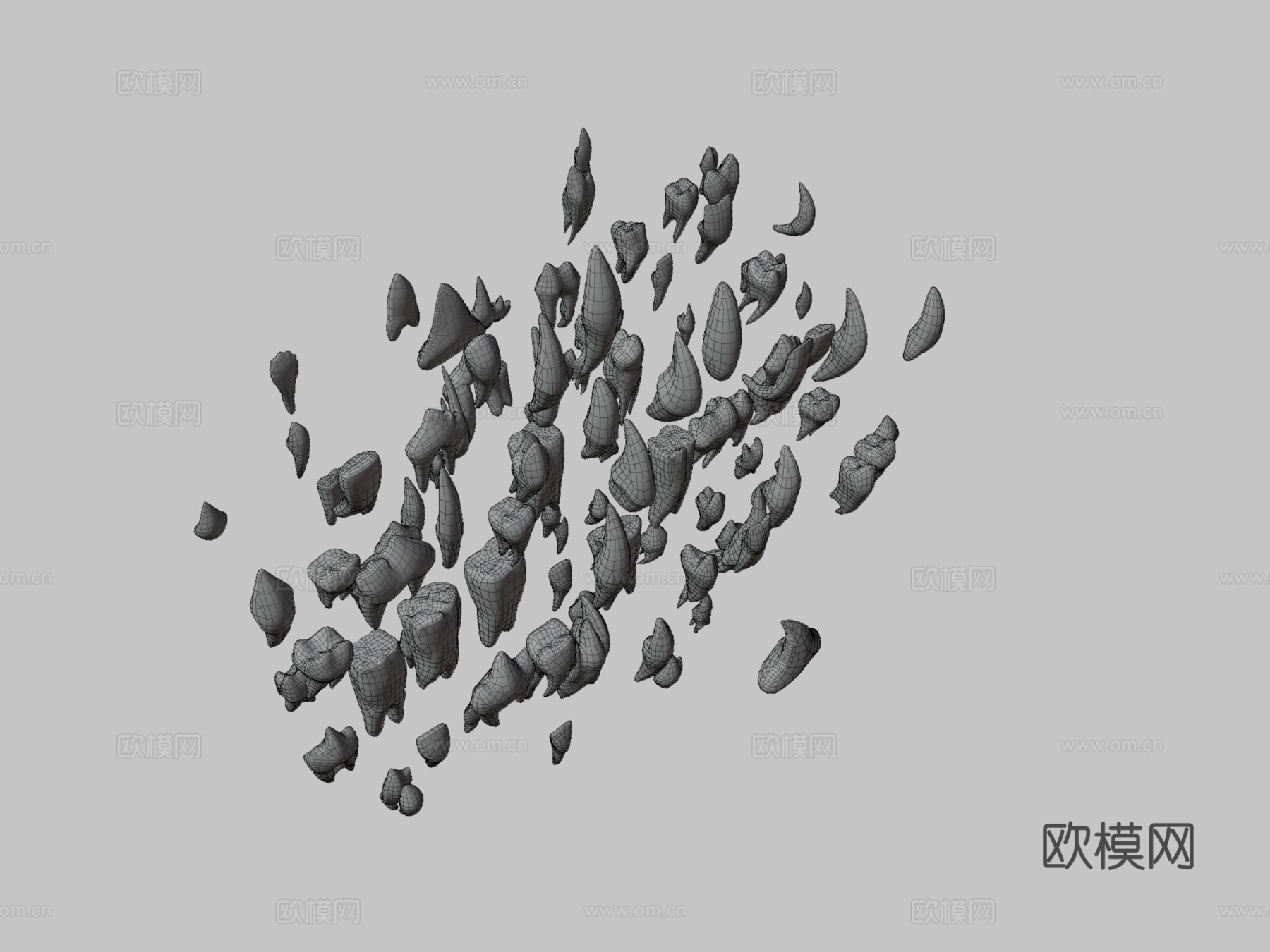 巨齿包3d模型下载（渲染图3）