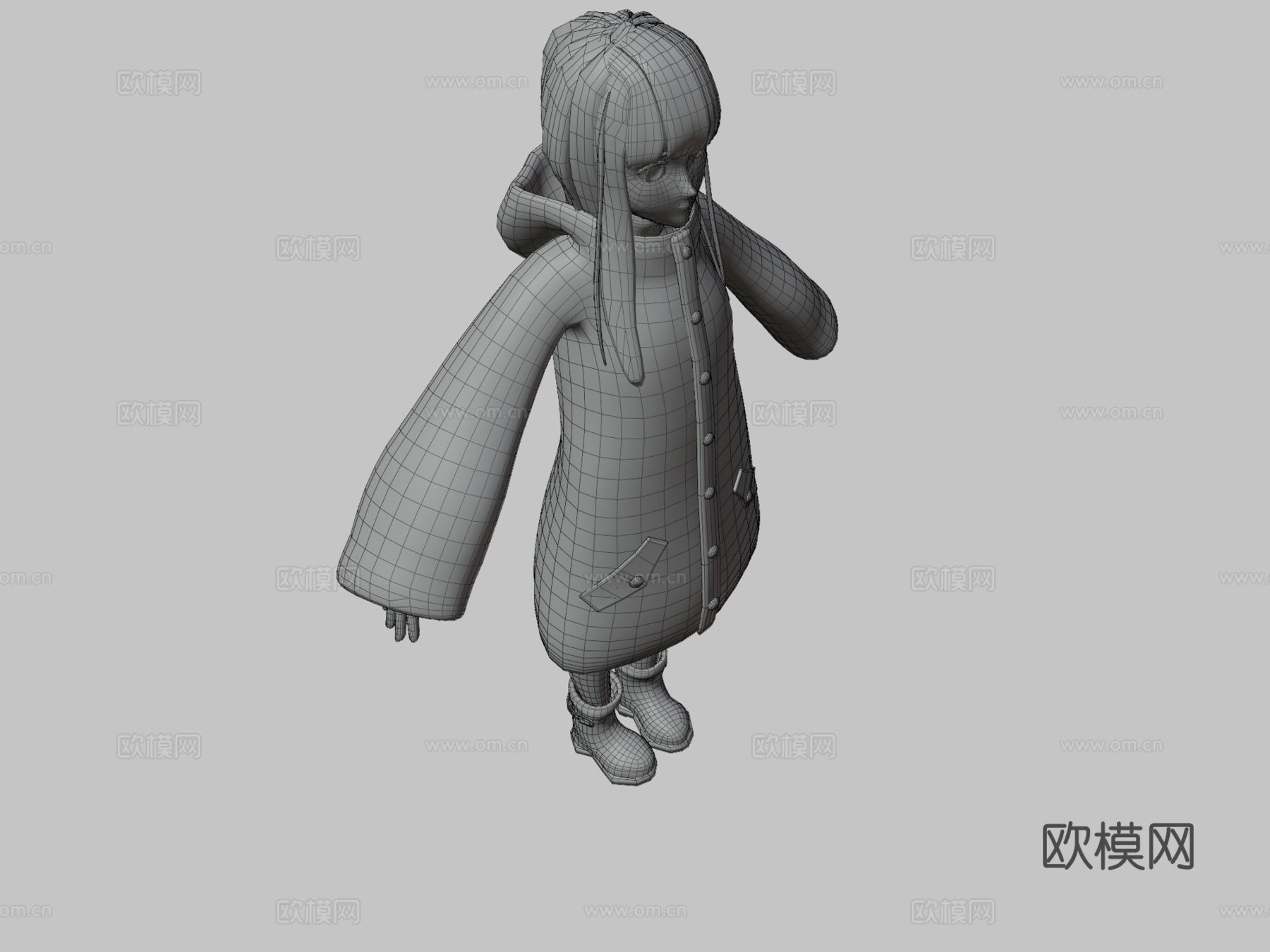 青蛙酱3d模型下载（渲染图3）