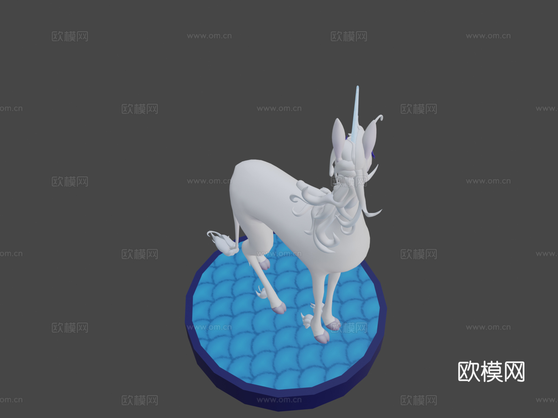 最后的独角兽3d模型下载（渲染图8）