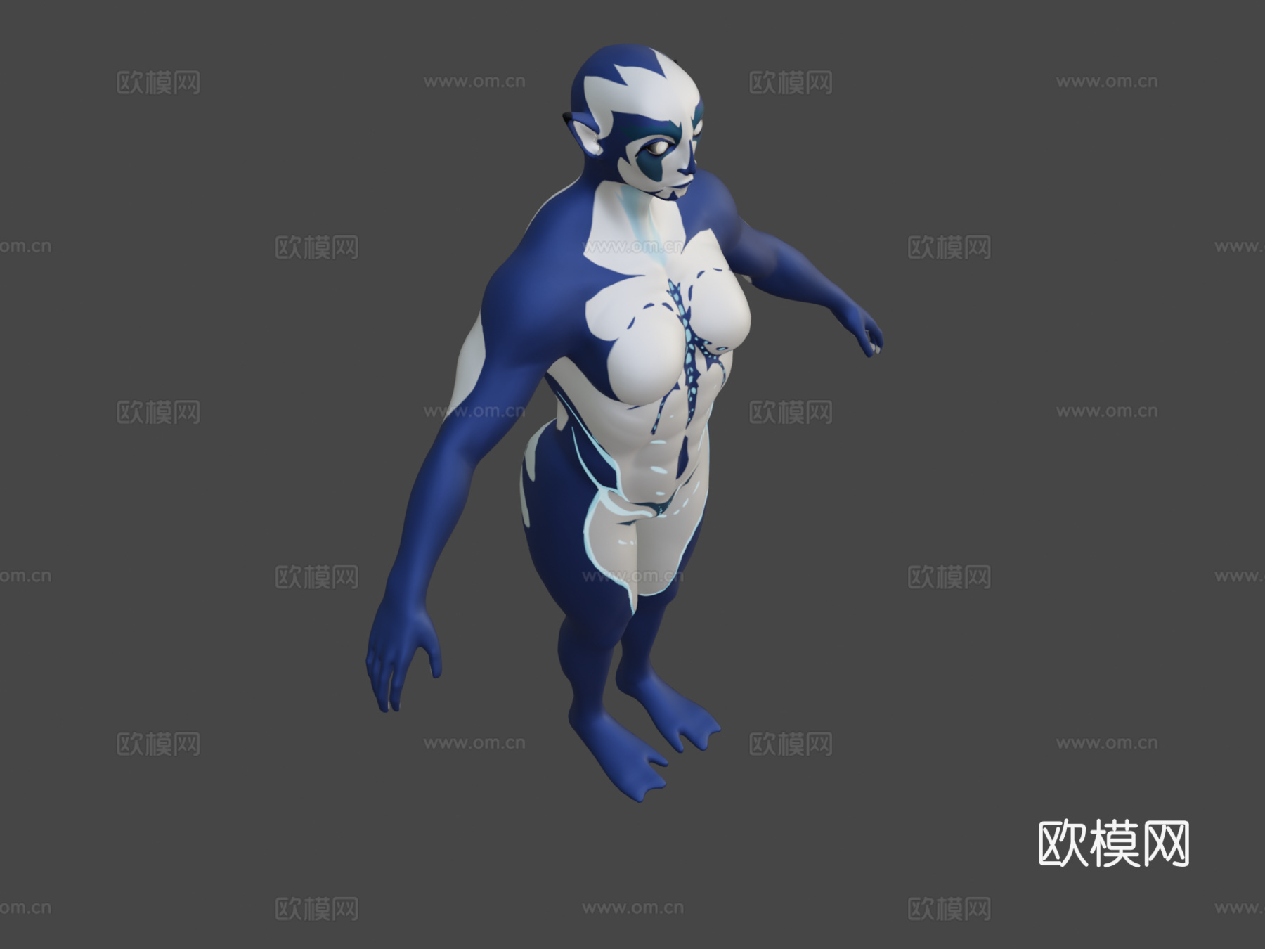 精灵3d模型下载（渲染图7）