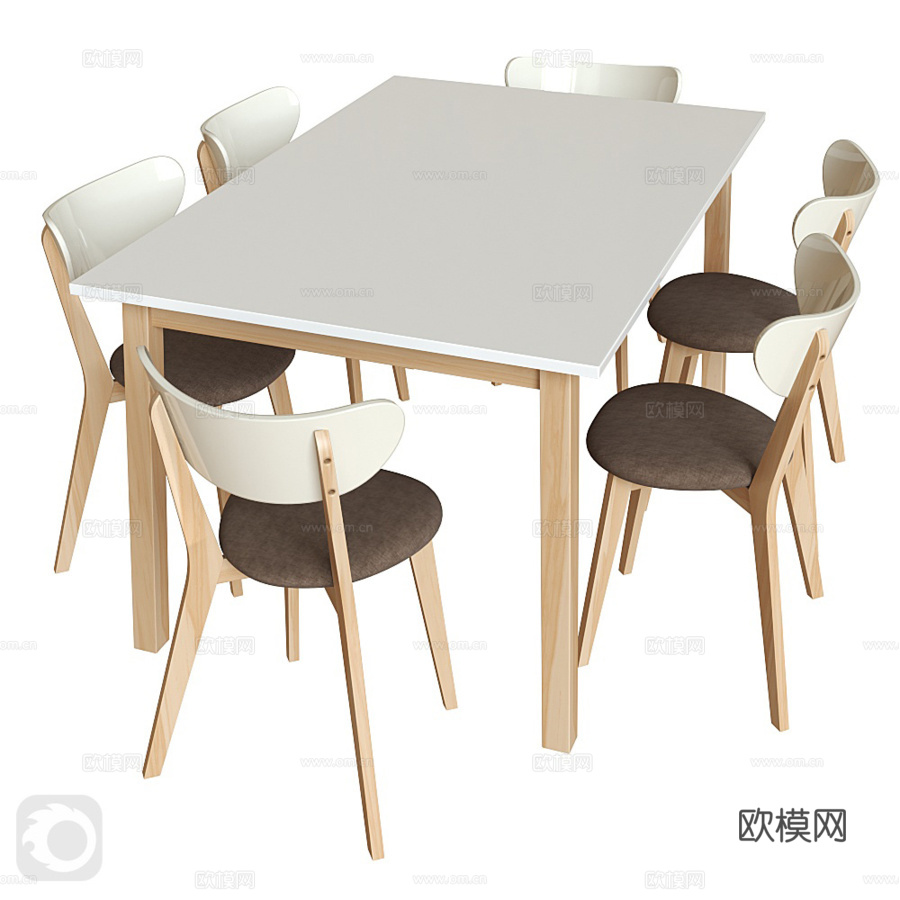 Signal Narvik 桌椅套装3d模型下载