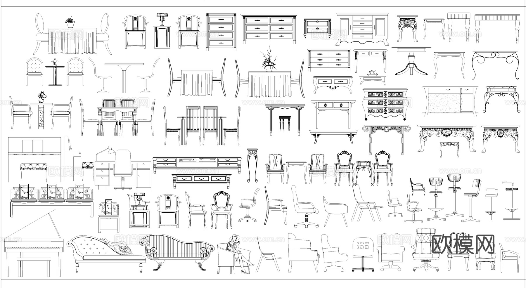 常用工装综合图库CADcad施工图