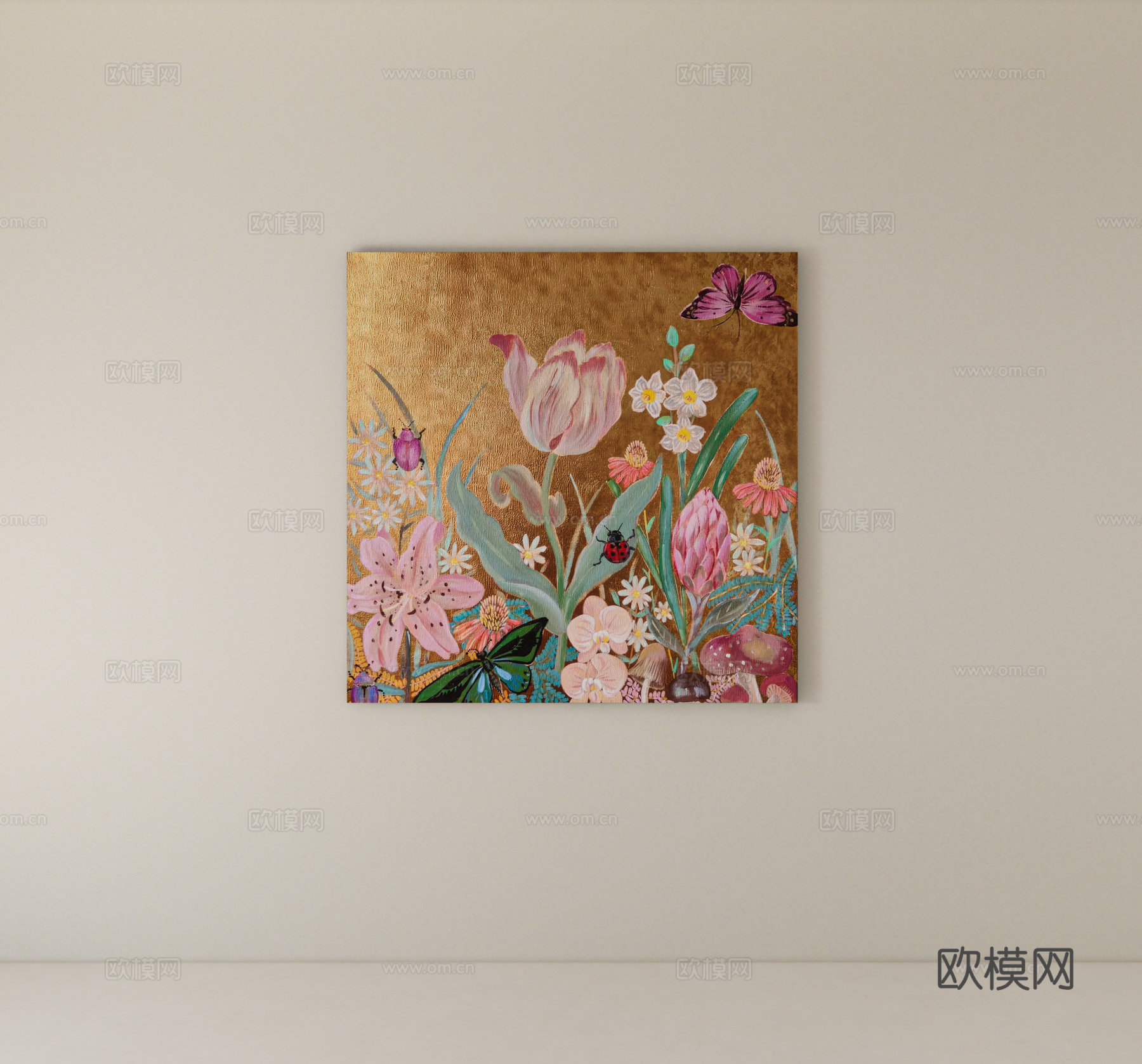 装饰画挂画su模型