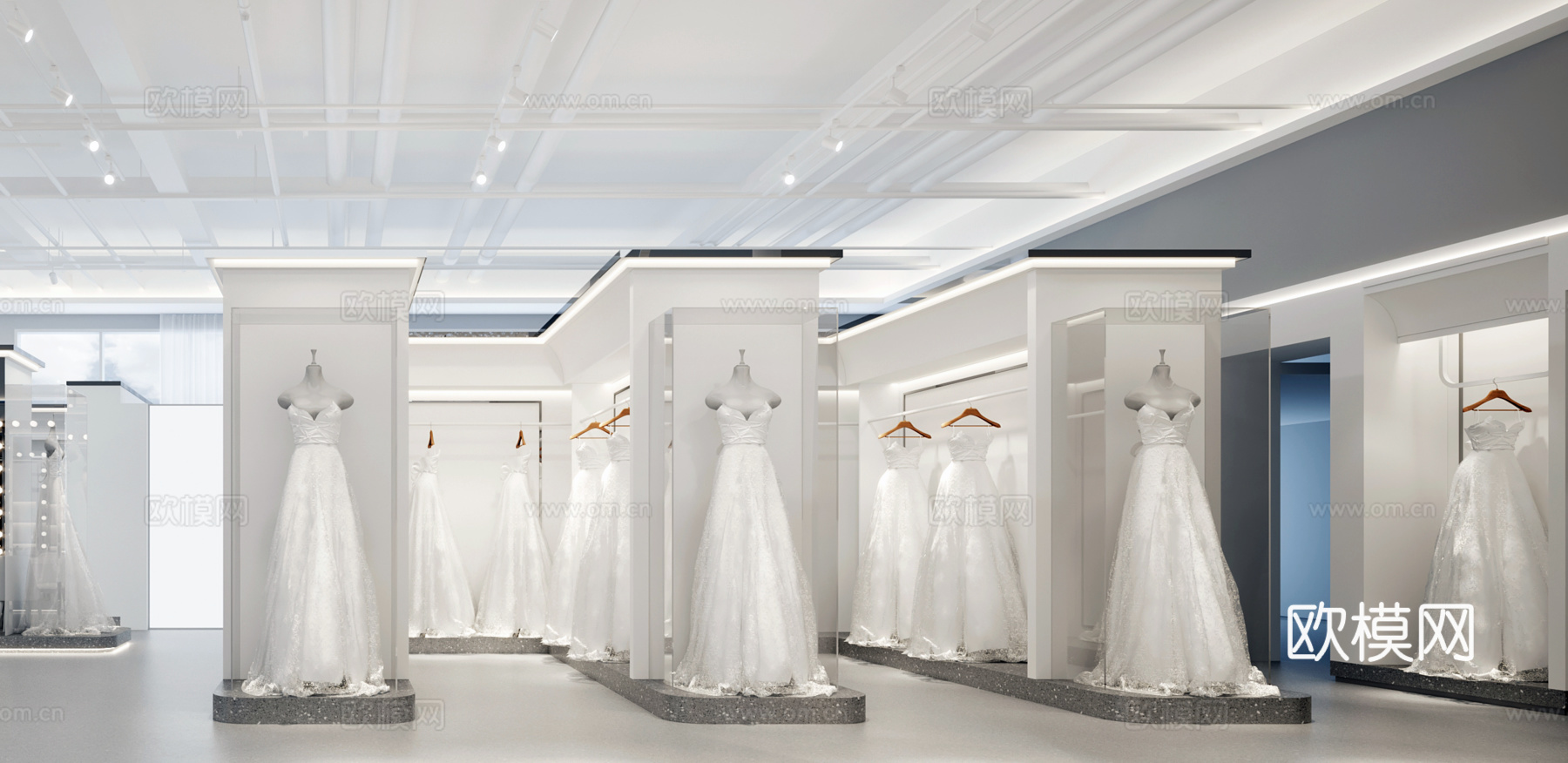 婚纱店 最新全套施工图设计cad施工图