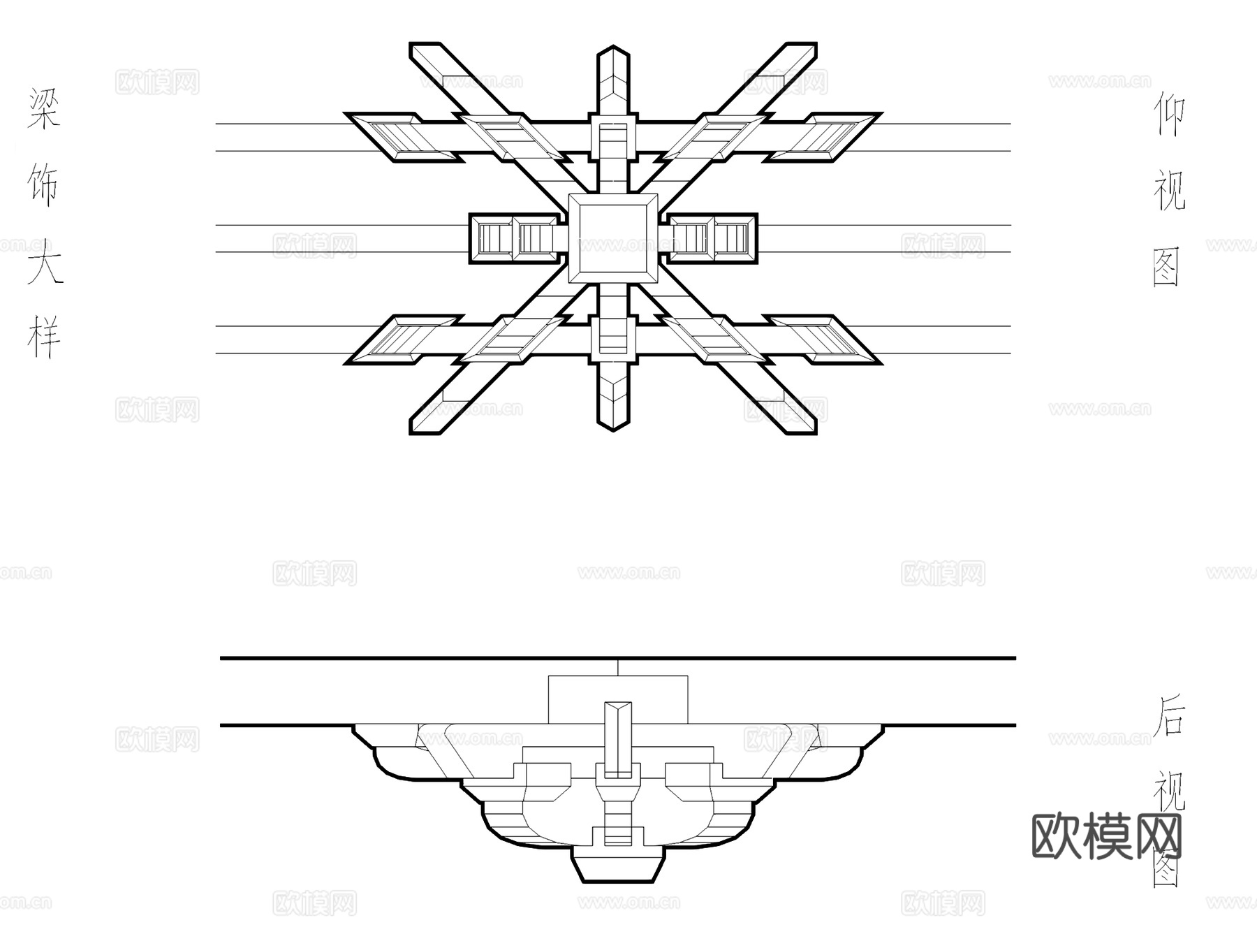 钟楼古建筑测绘CAD施工图集cad施工图