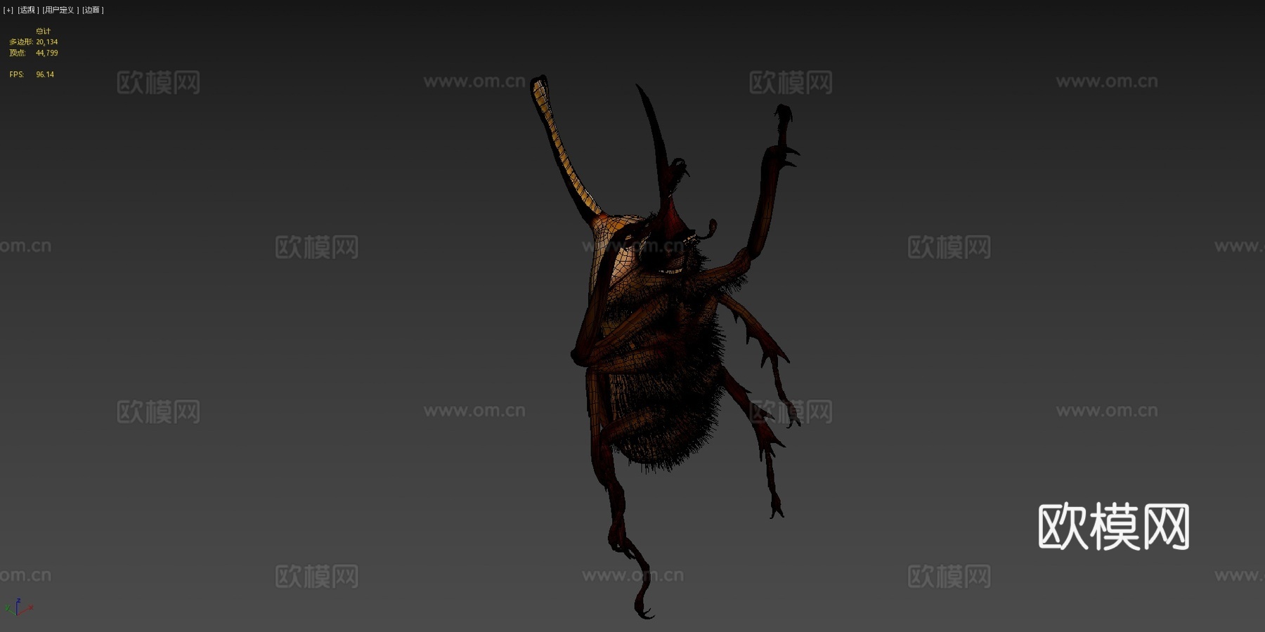 波特金龟3d模型下载（渲染图4）