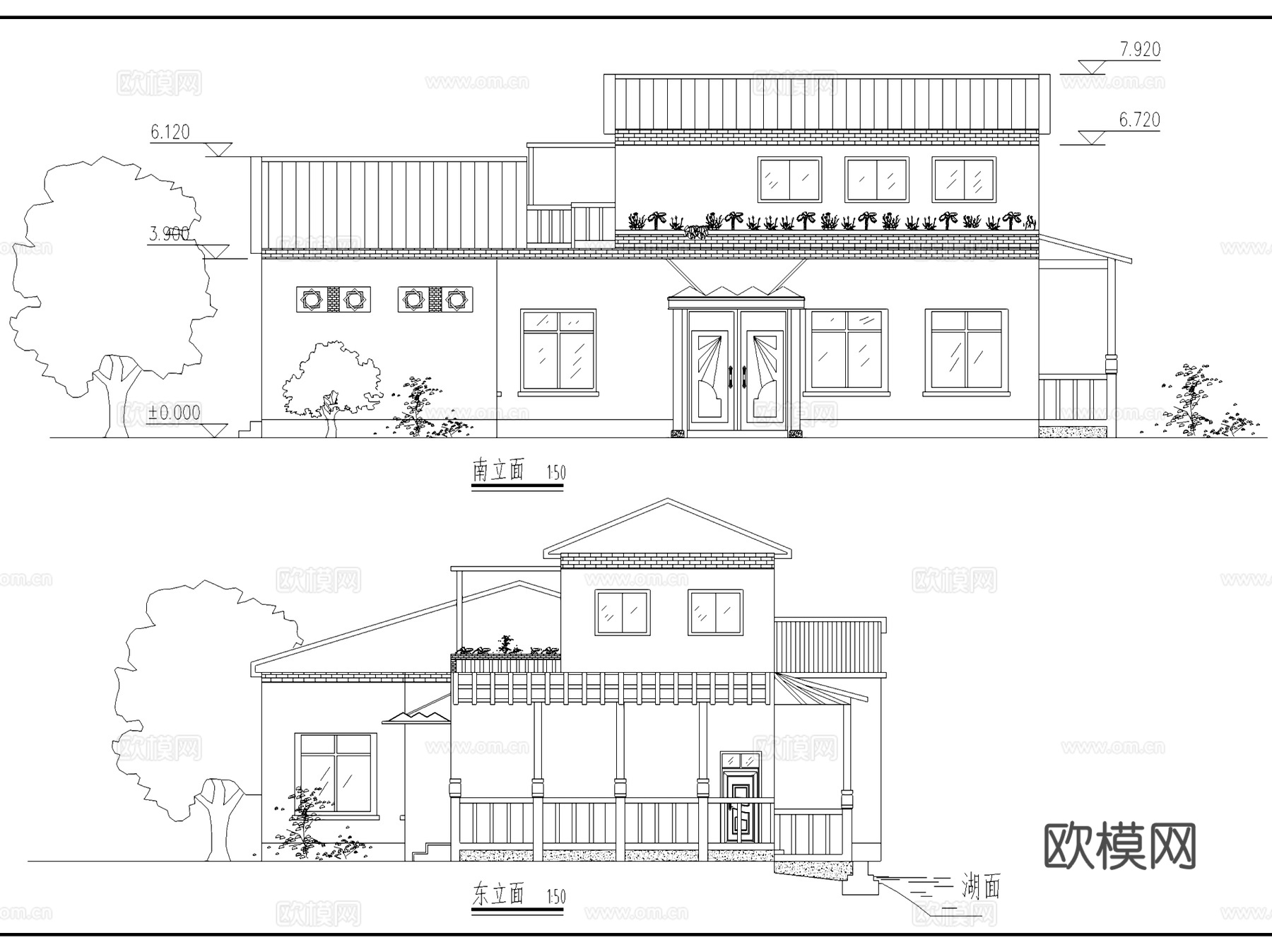 咖啡厅建筑CAD施工图cad施工图