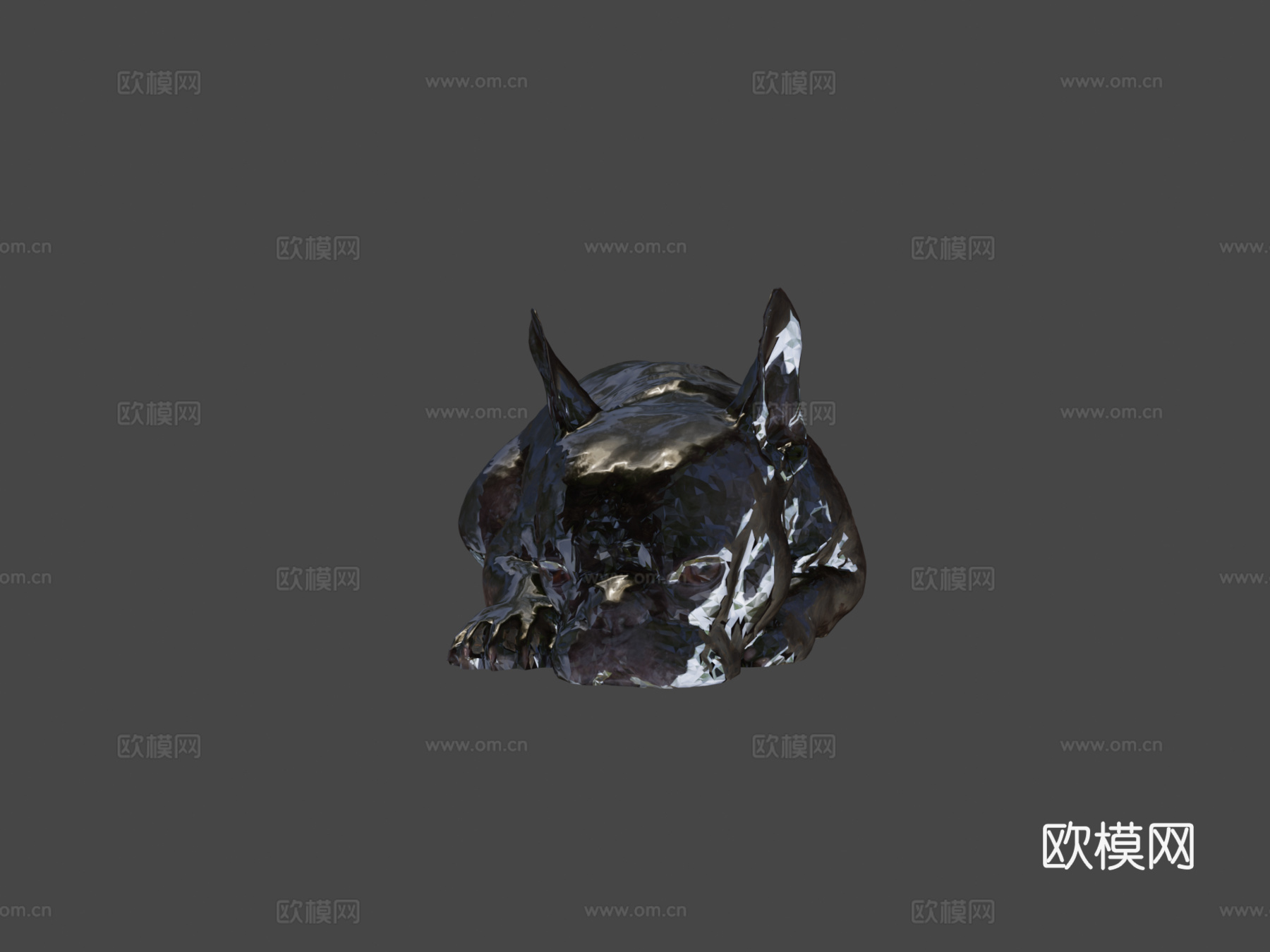 狗 B  13之13  斗牛犬3d模型下载（渲染图5）