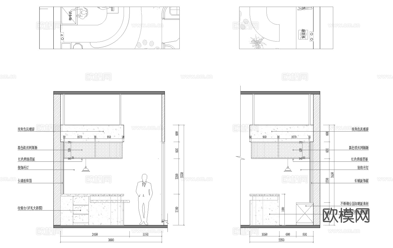 宠物店 最新全套面施工图合集cad施工图
