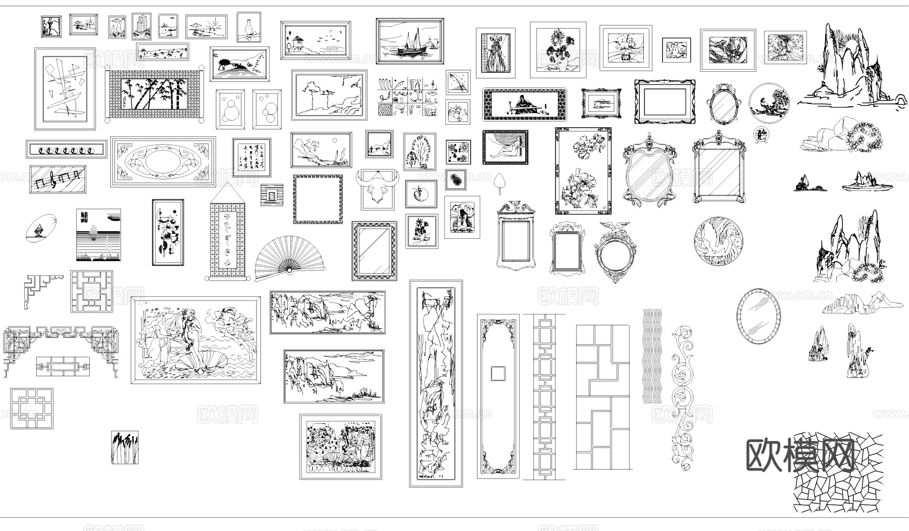 常用工装综合图库CADcad施工图