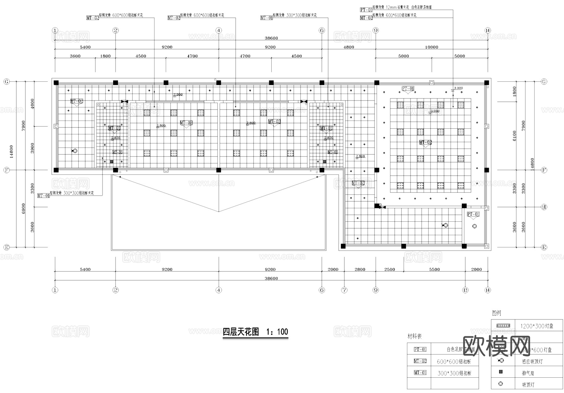 现代四层幼儿园室内装饰CAD施工图整套cad施工图