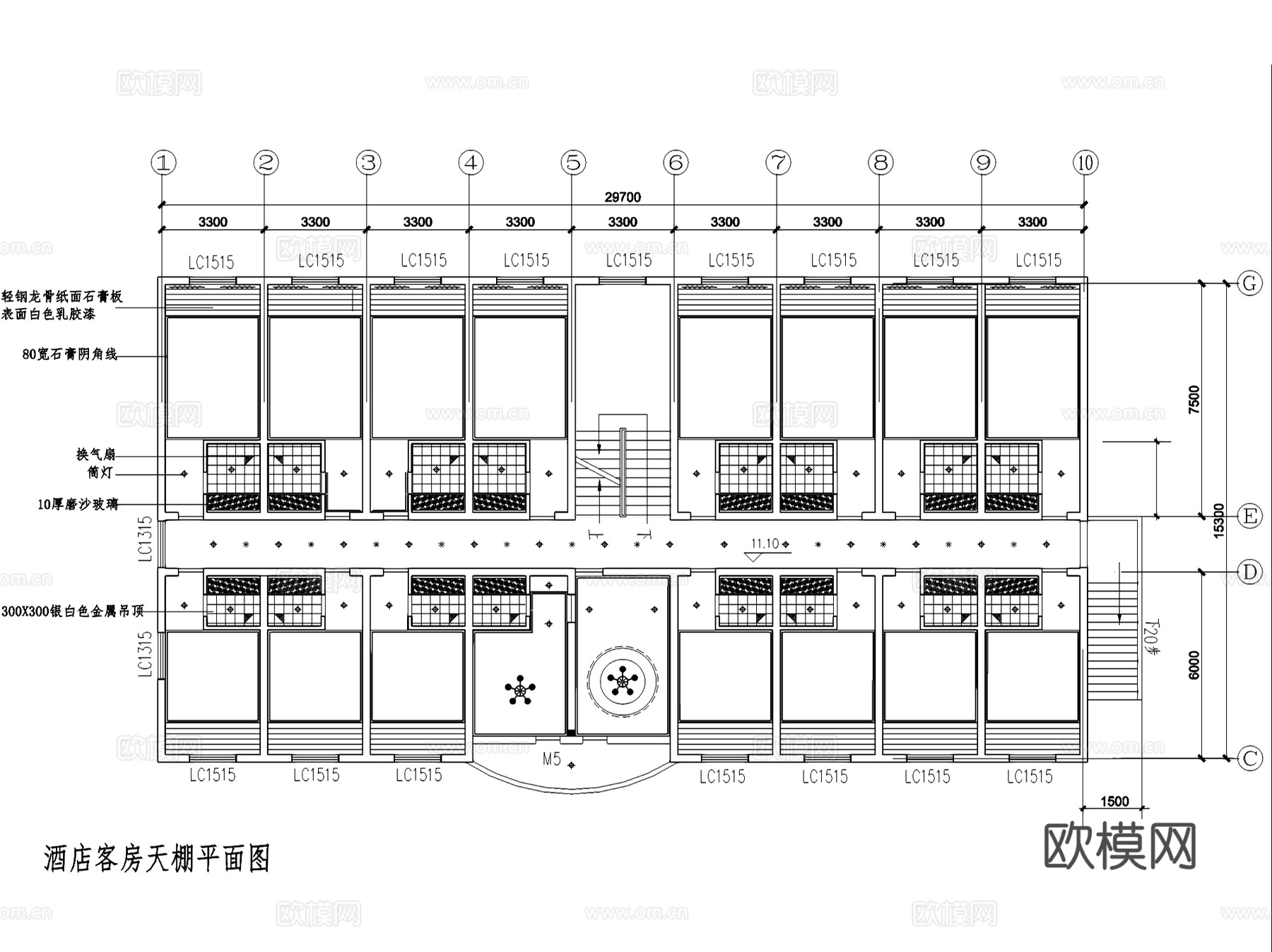 酒店装修设计室内CAD施工图集cad施工图