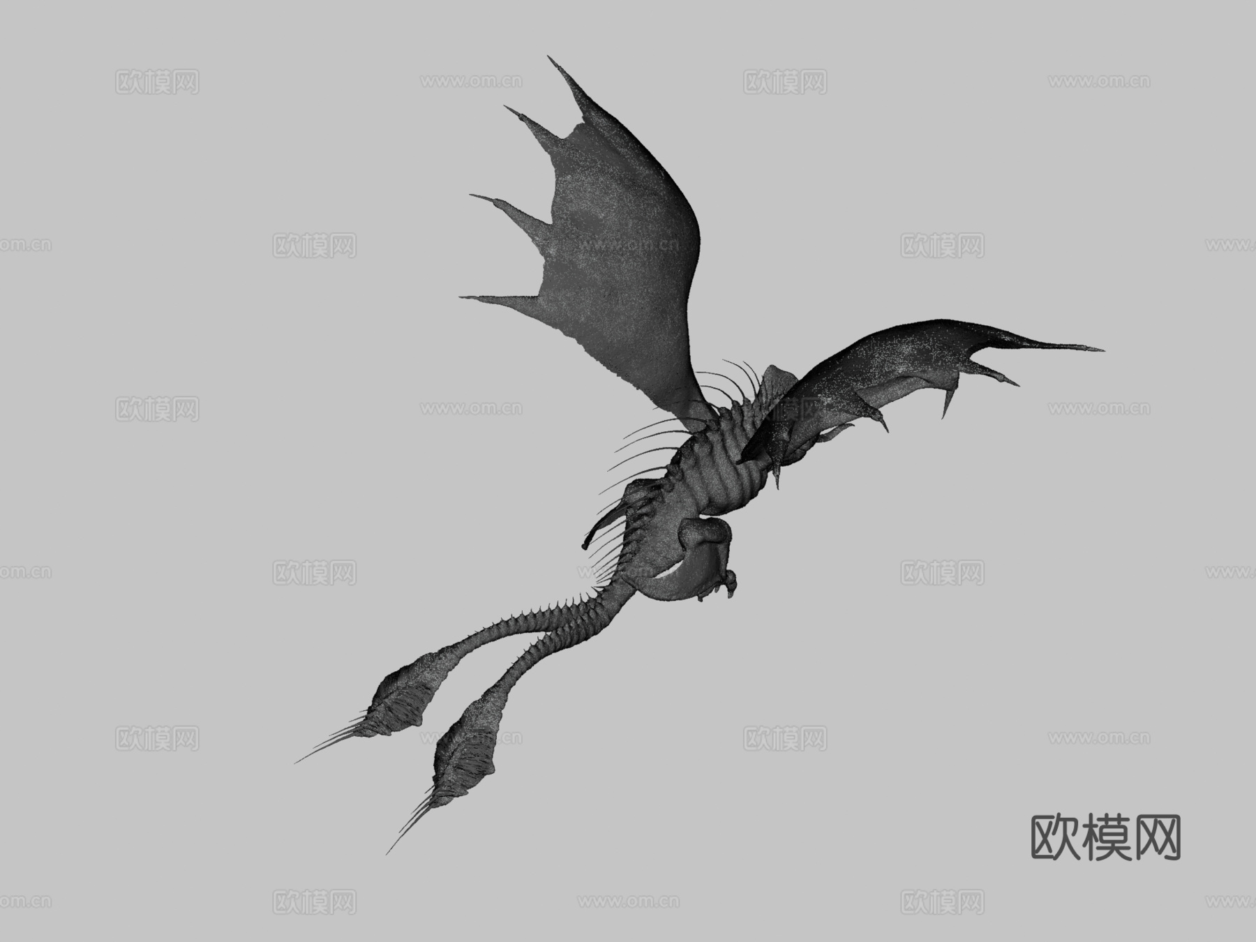 地狱蝙蝠地狱蝙蝠3d模型下载（渲染图3）