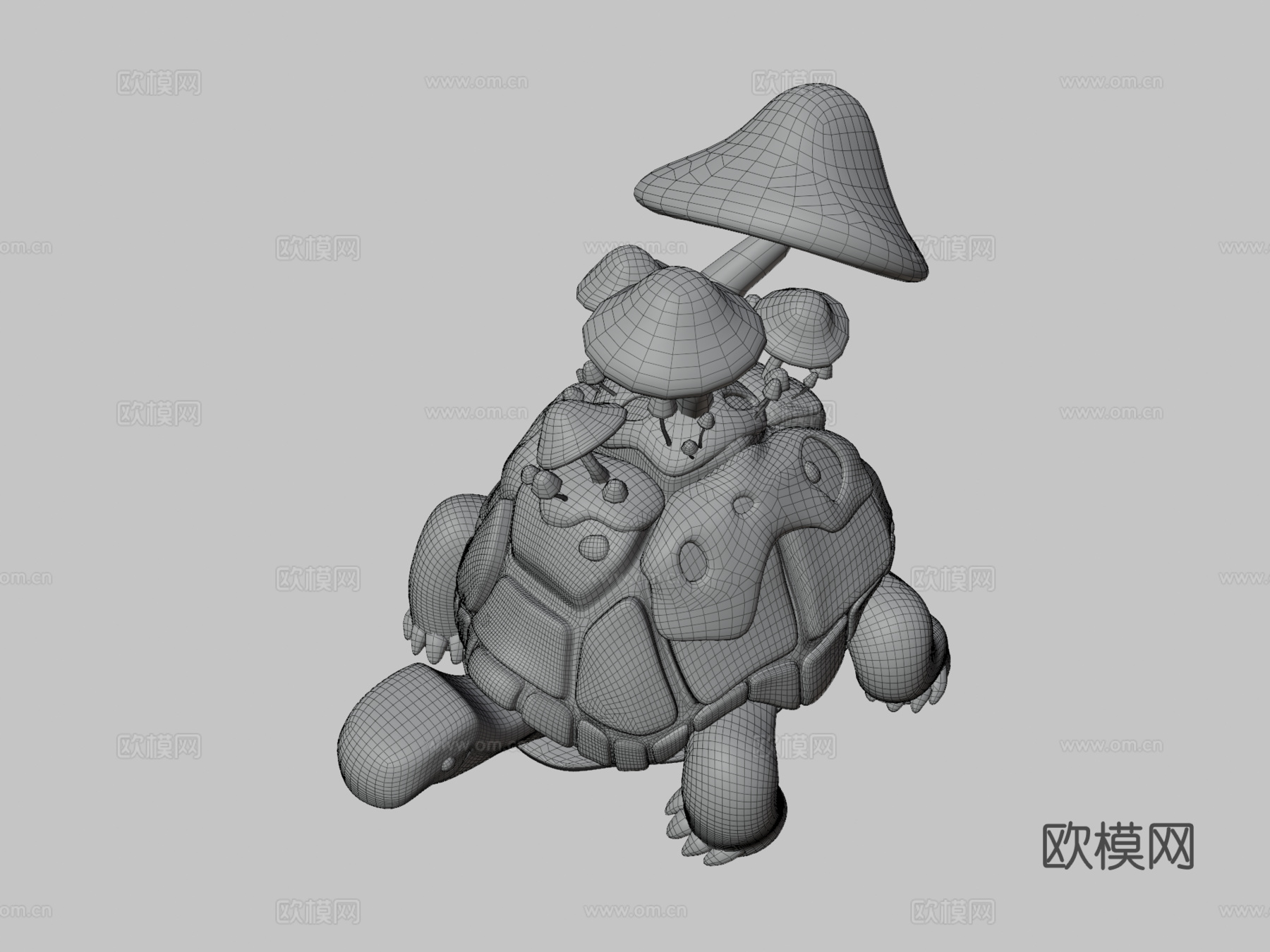 龟蘑菇3d模型下载（渲染图4）