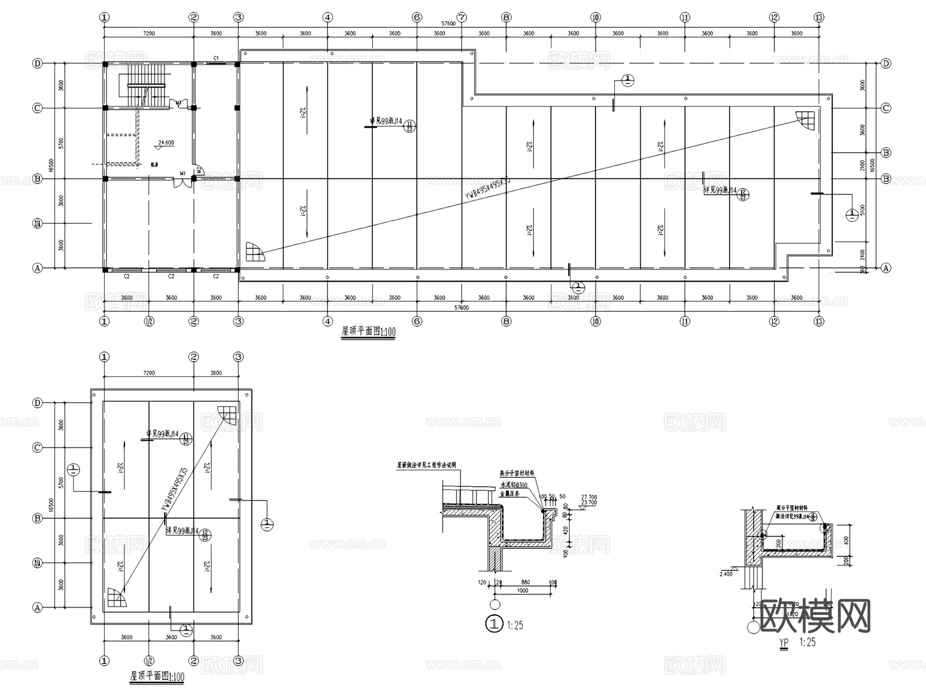 小型酒店宾馆建筑CAD施工图集cad施工图