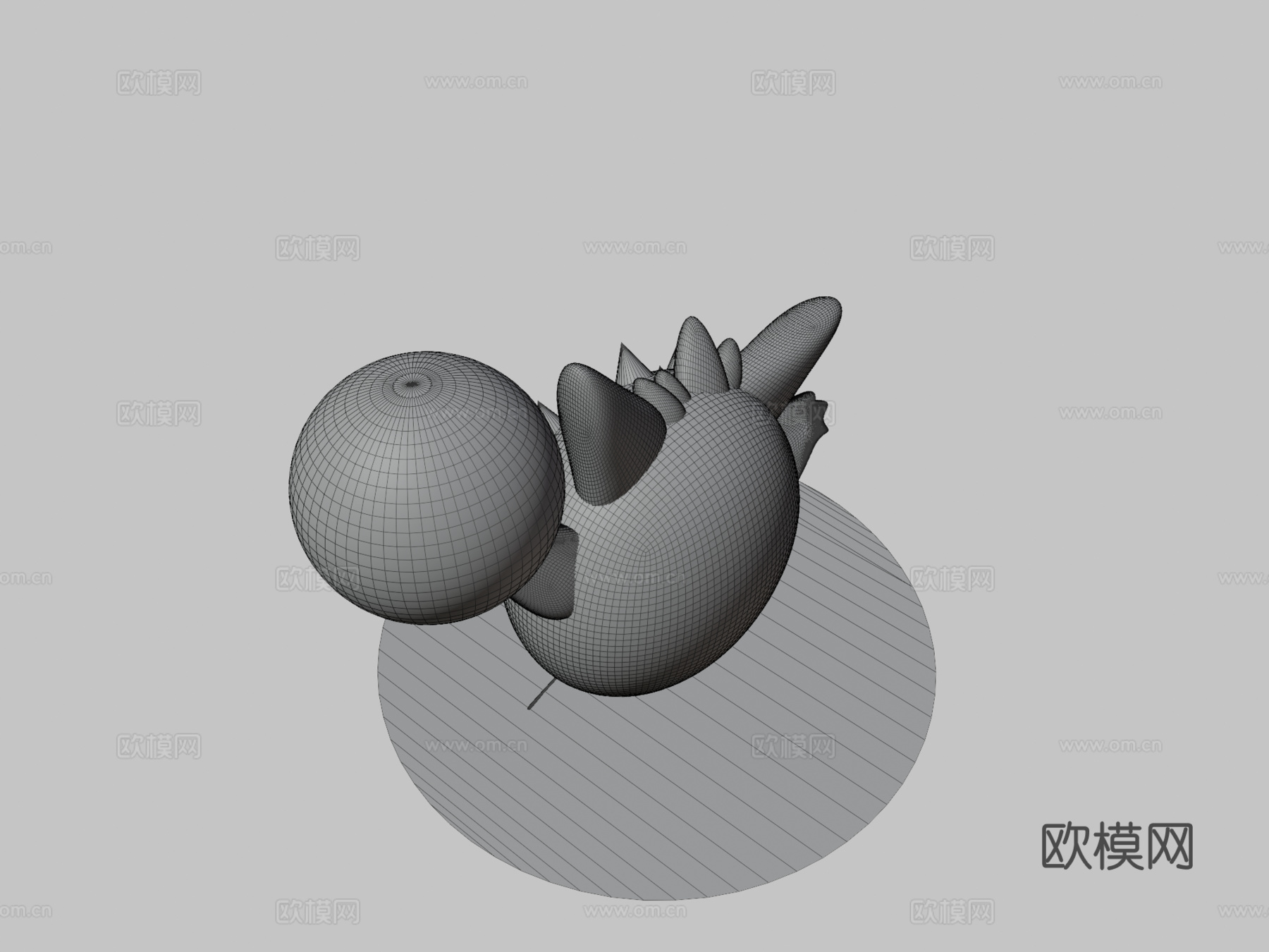 耿鬼3d模型下载（渲染图3）