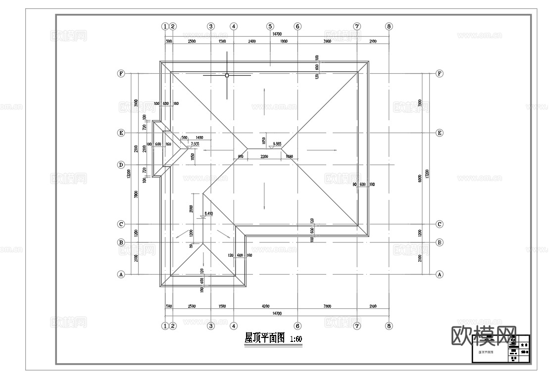 别墅建筑自建房 最新全套施工图设计cad施工图