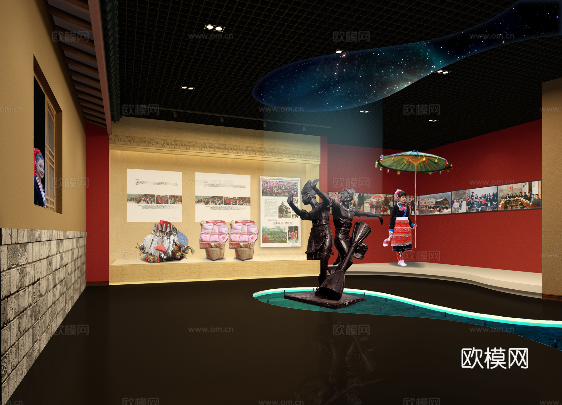 博物馆 纪念馆 展厅 最新全套施工图设计cad施工图