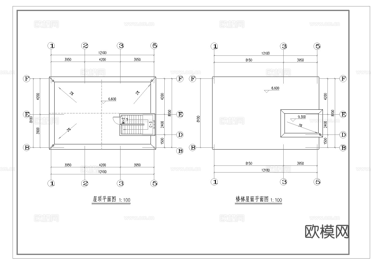 别墅建筑自建房 最新全套施工图设计cad施工图
