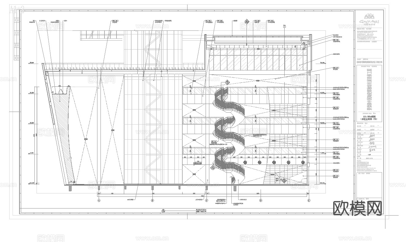 博物馆 纪念馆 展厅 最新全套施工图设计cad施工图