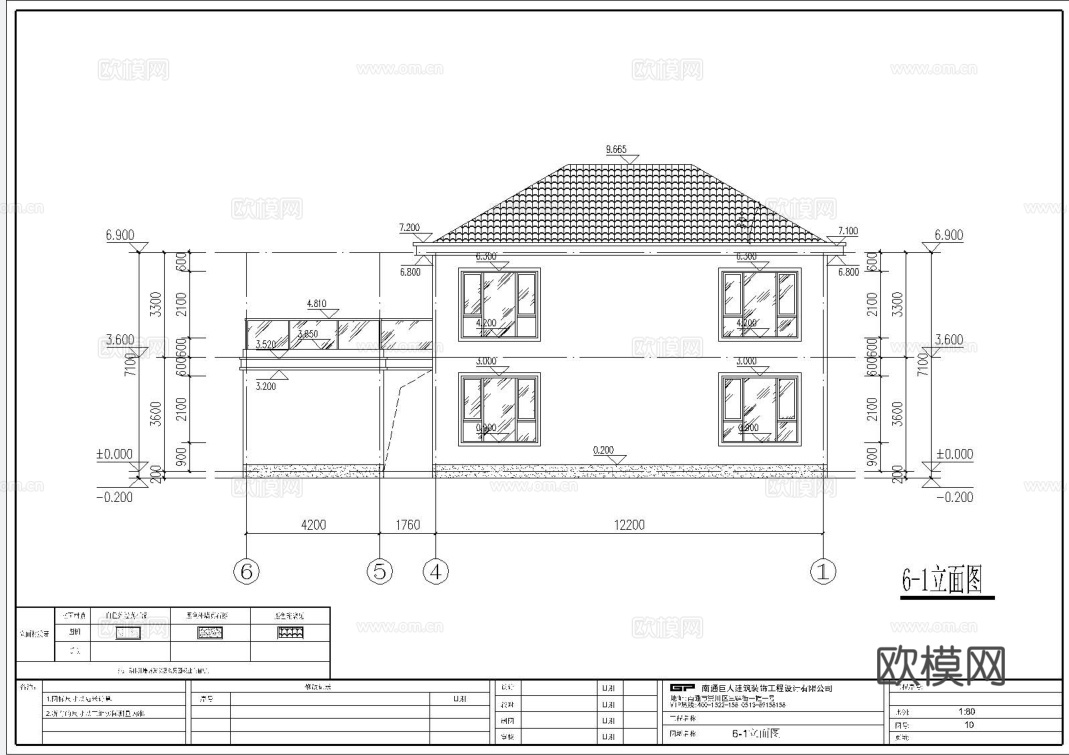 别墅自建房 最新全套施工图设计cad施工图