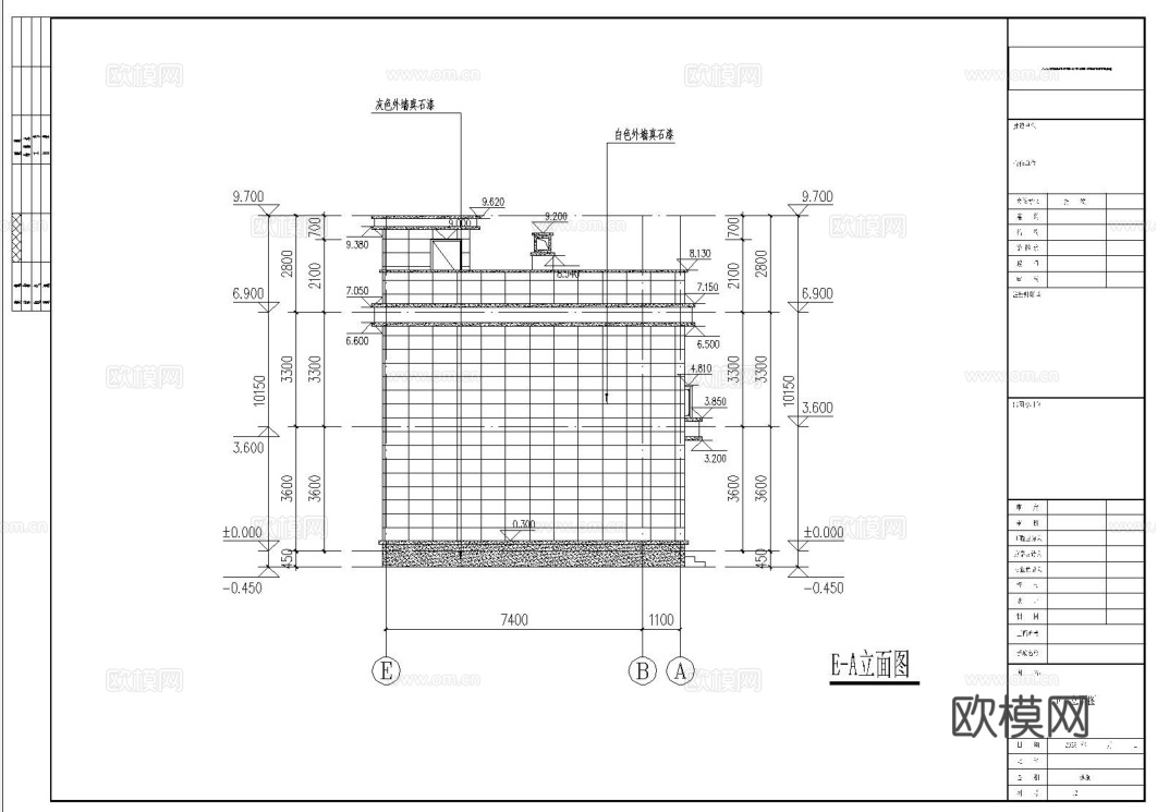 别墅自建房 最新全套施工图设计cad施工图