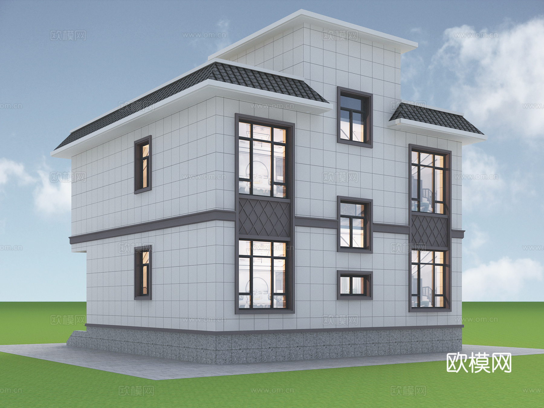 别墅建筑自建房 最新全套施工图设计cad施工图