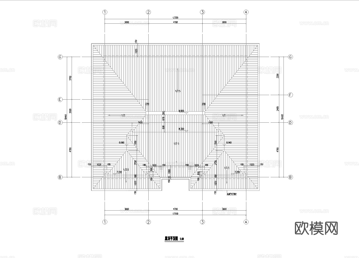 别墅自建房 最新全套施工图设计cad施工图