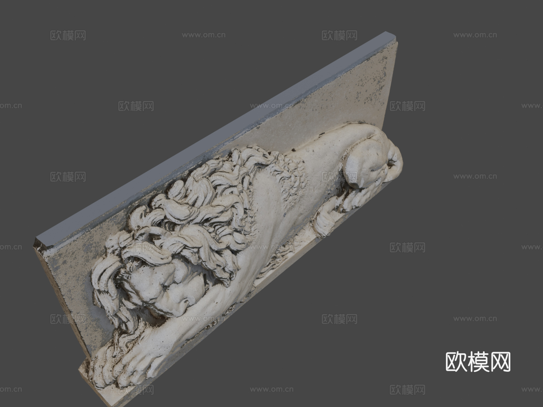 狮子3d模型下载（渲染图1）