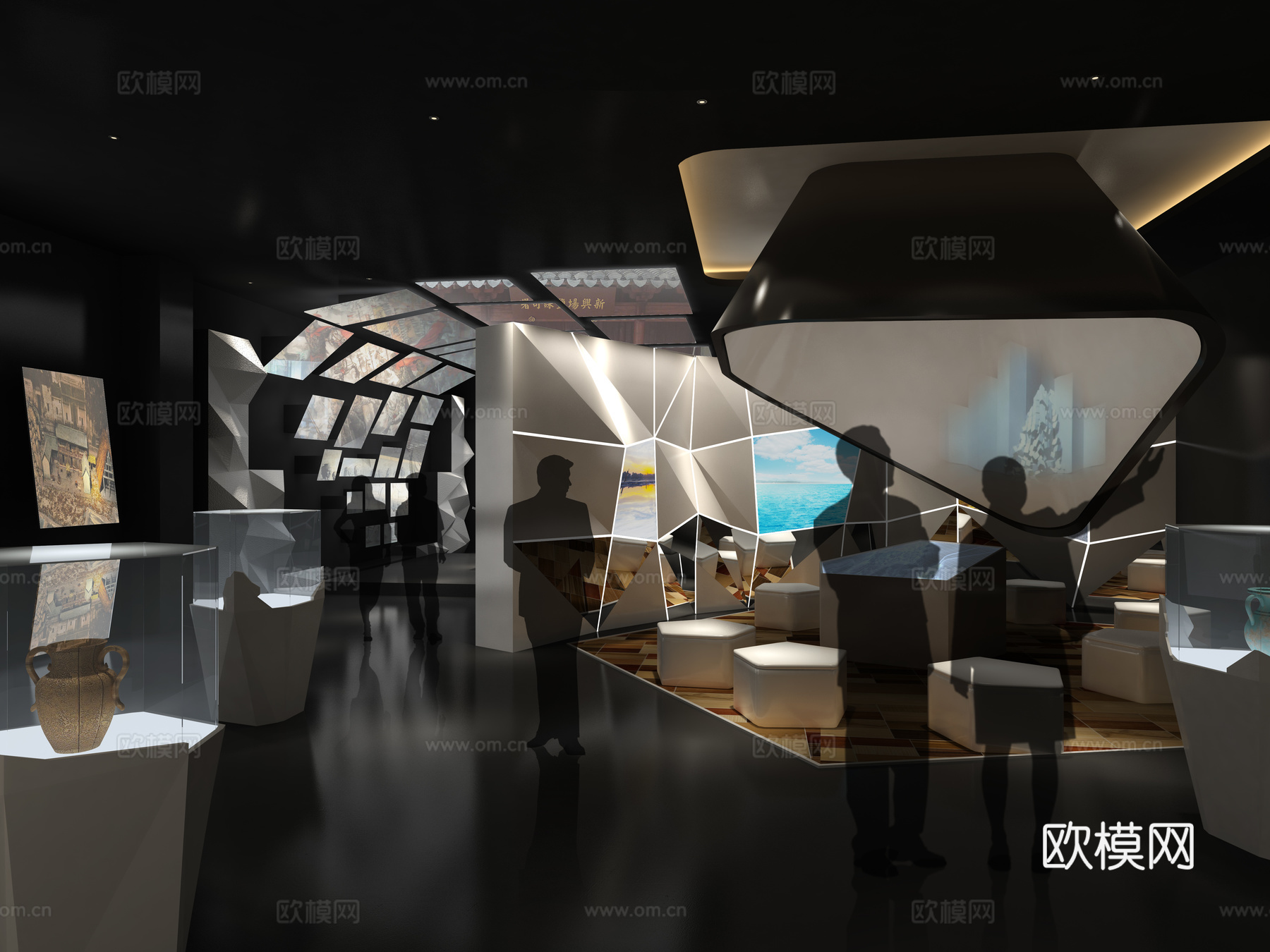 博物馆 纪念馆 展厅 最新全套施工图设计cad施工图